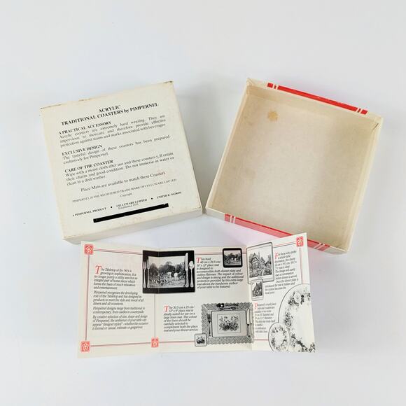 Pimpernel Vintage Drink Coasters Acrylic Classic Cars Made in England Six Cork - Picture 9 of 14